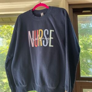 Gildan Navy Nurse Sweatshirt